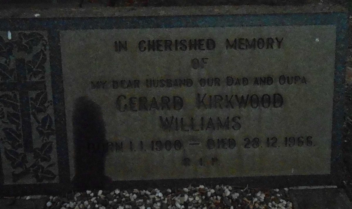 WILLIAMS Gerard Kirkwood 1900-1966