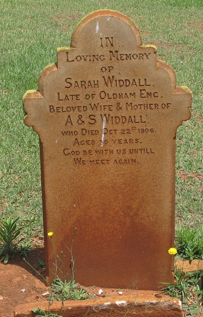 WIDDALL Sarah -1906