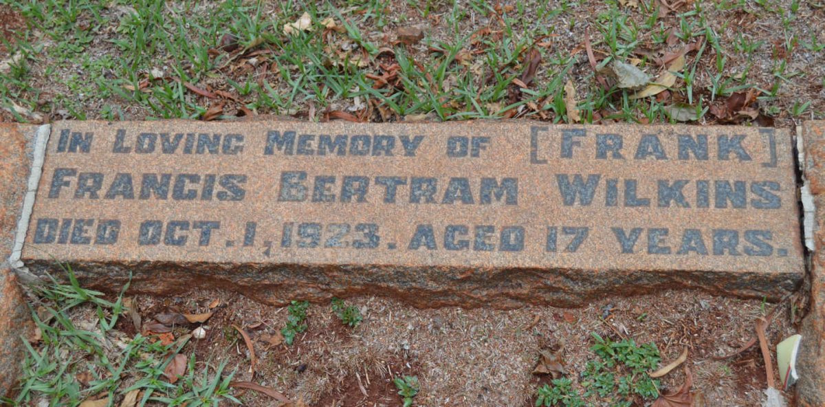 WILKINS Francis Bertram -1923