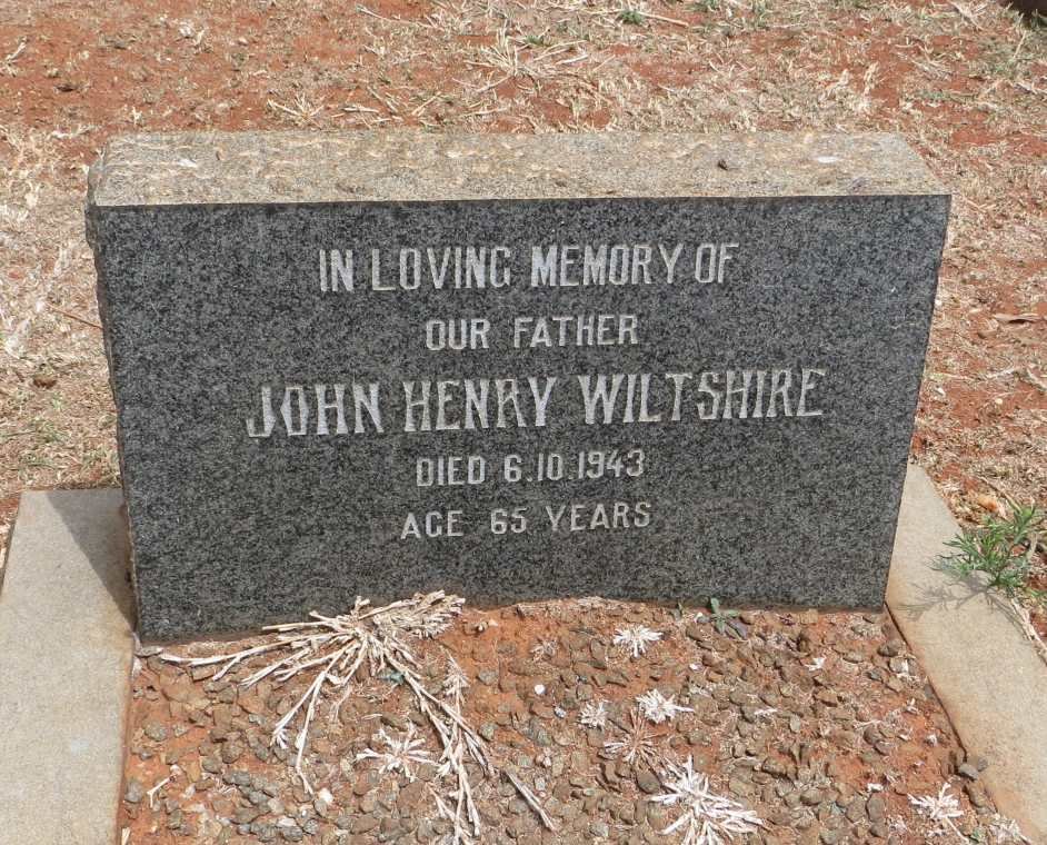WILTSHIRE John Henry -1943