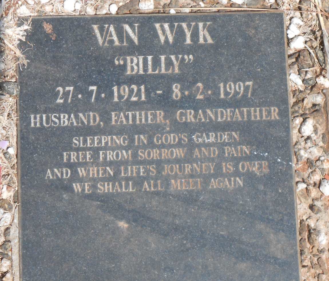 WYK Billy, van 1921-1997