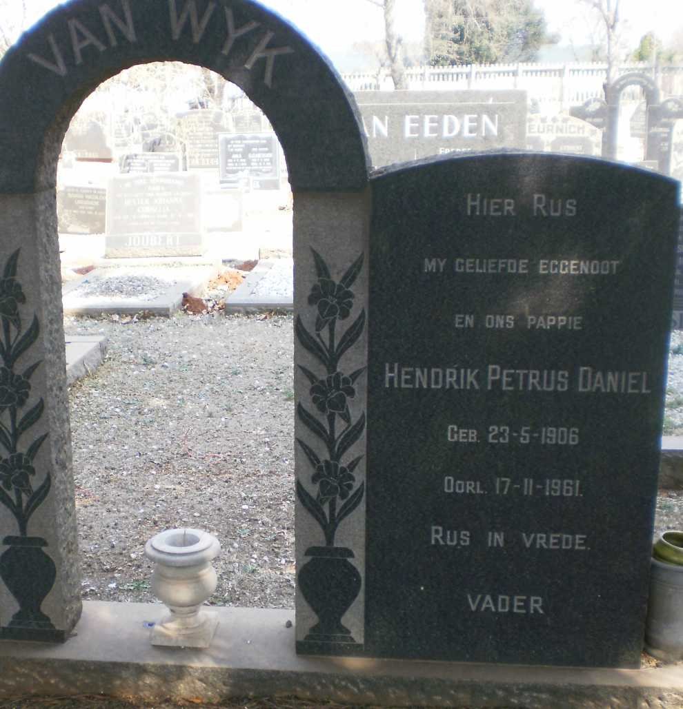 WYK Hendrik Petrus Daniel, van 1906-1961