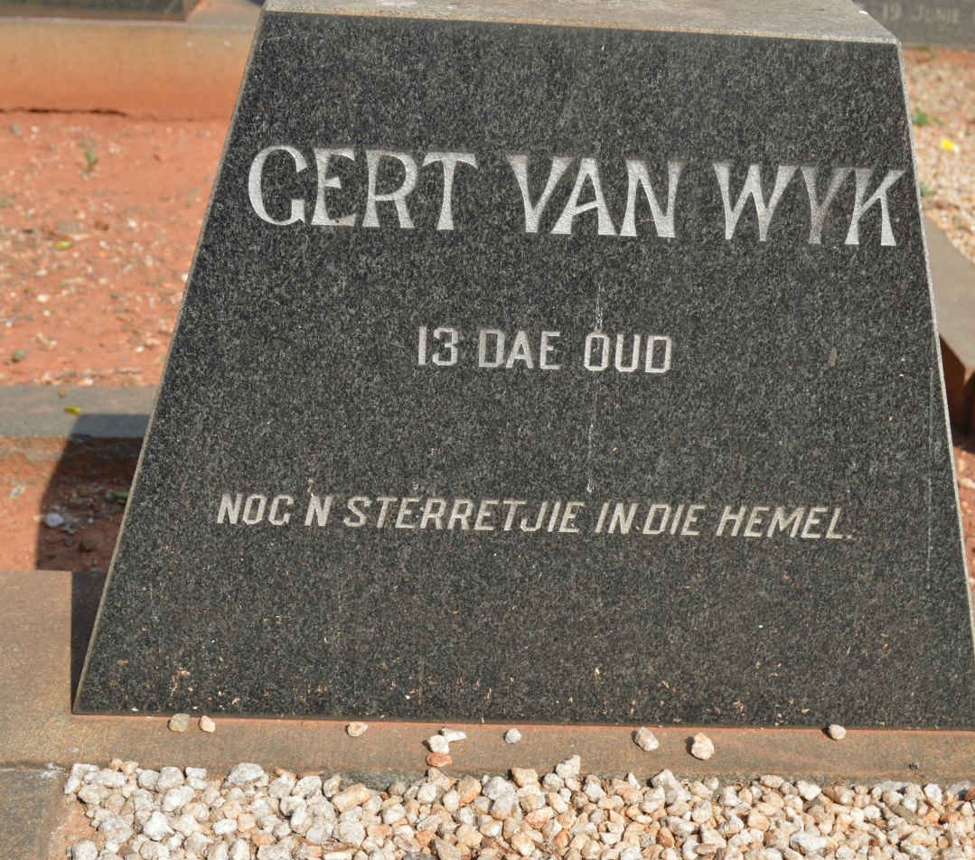 WYK Gert, van