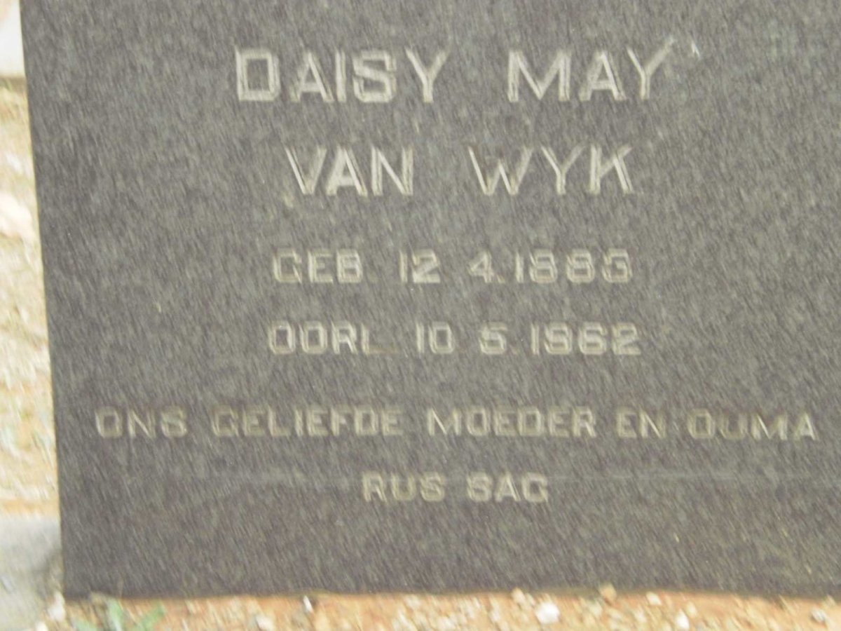 WYK Daisy May, van 1883-1962