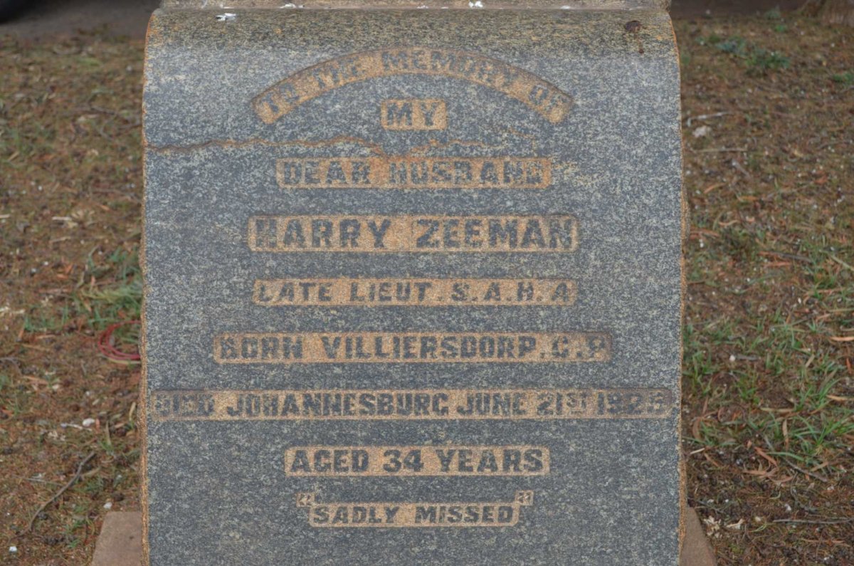 ZEEMAN Harry -1925