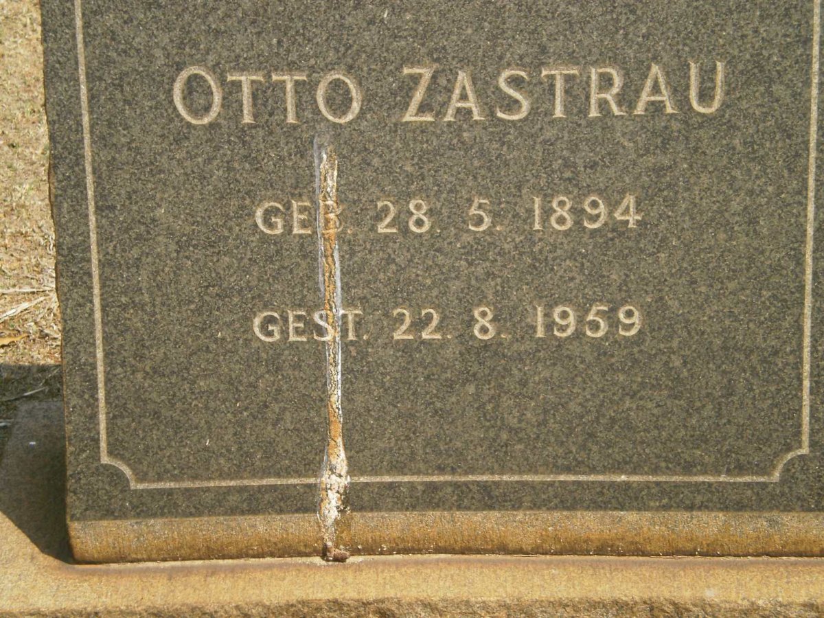 ZASTRAU Otto 1894-1959
