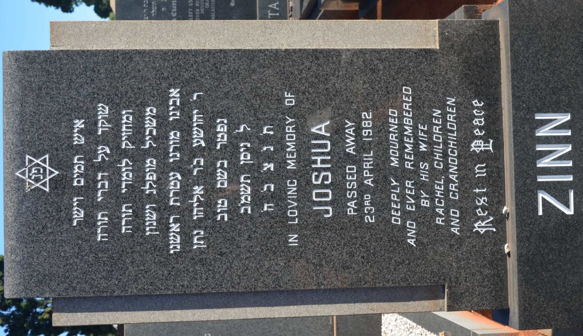 ZINN Joshua -1982