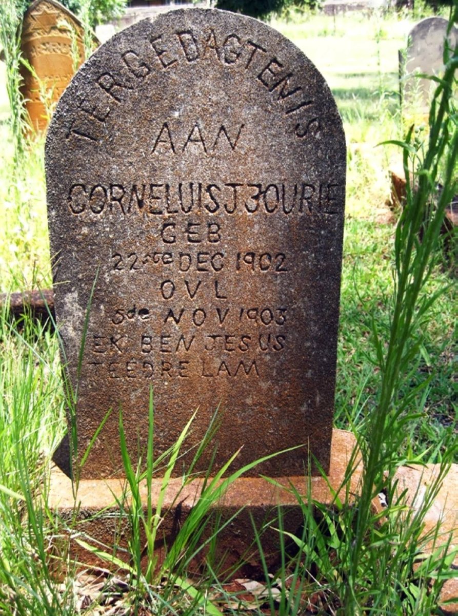 FOURIE Corneluis J. 1902-1903