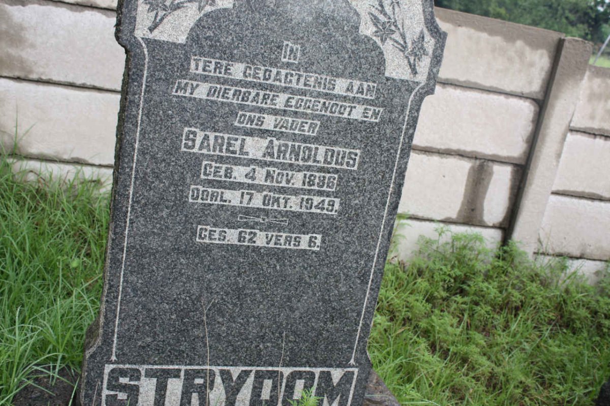 STRYDOM Sarel Arnoldus 1886-1949