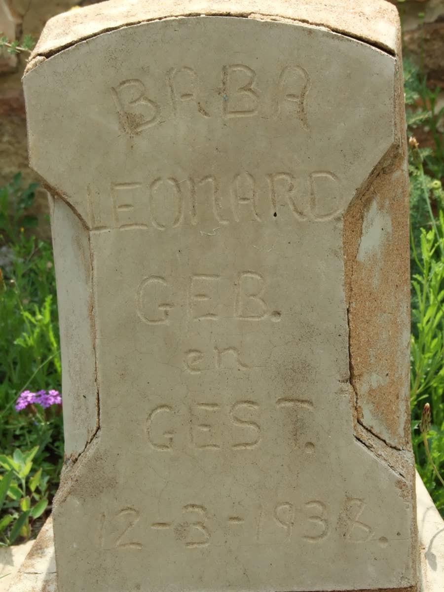 LEONARD Baba 1938-1938