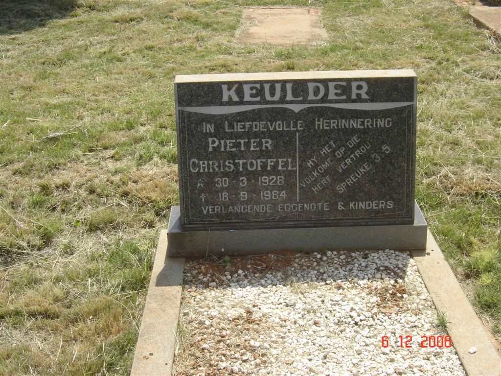 KEULDER Pieter Christoffel 1928-1984