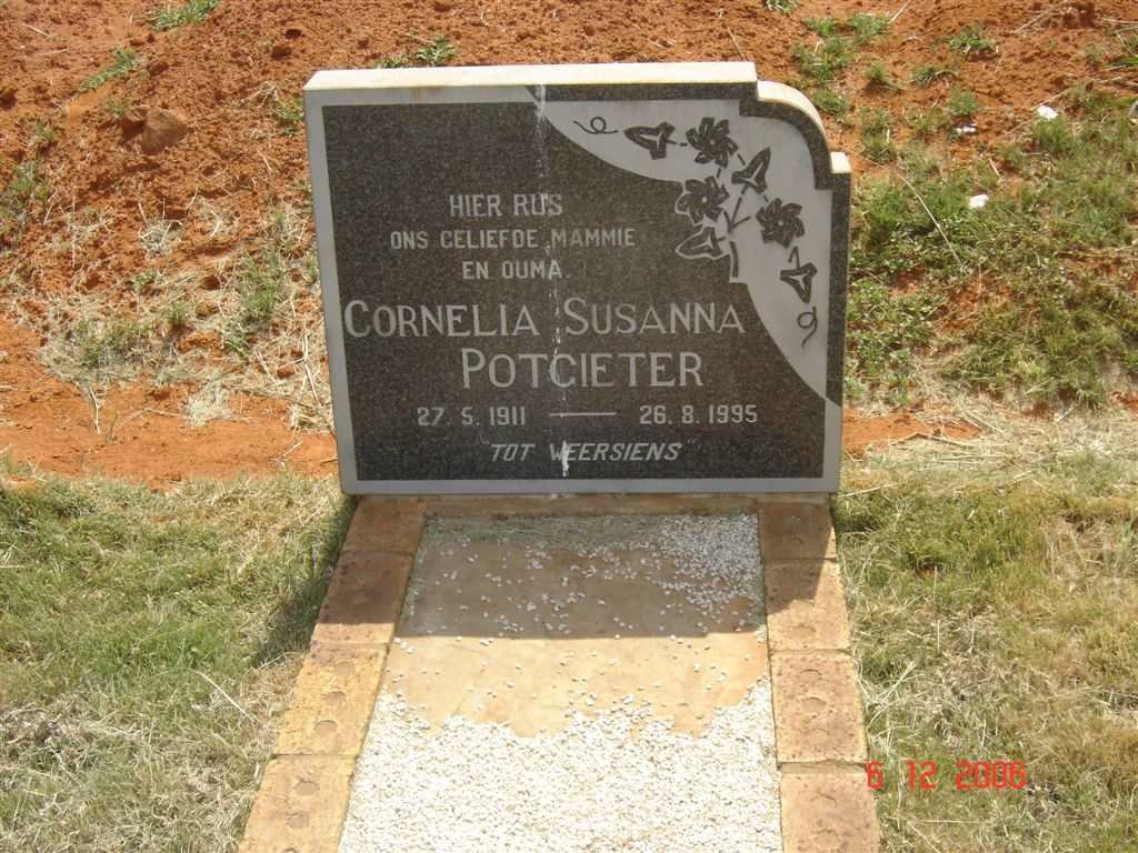 POTGIETER Cornelia Susanna 1911-1995
