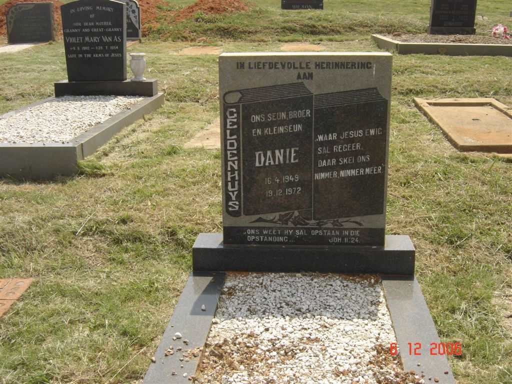 GELDENHUYS Danie 1949-1972