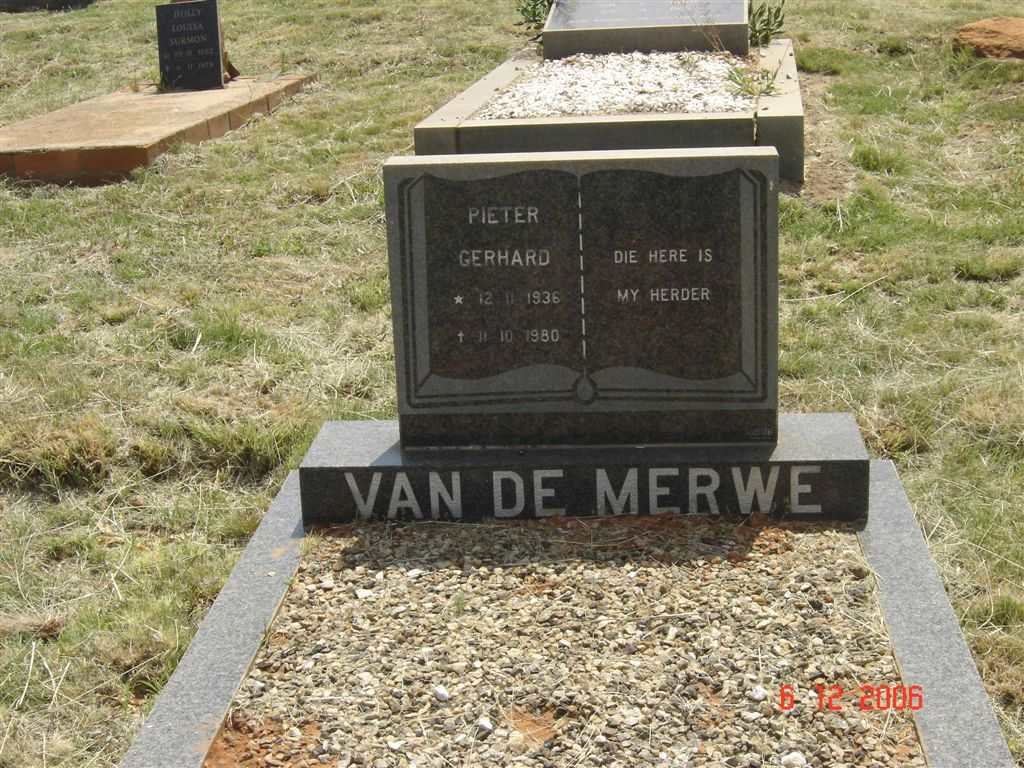 MERWE Pieter Gerhard, van de 1936-1980