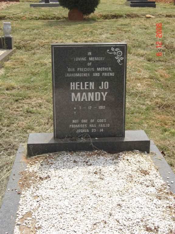 MANDY Helen Jo 1912-