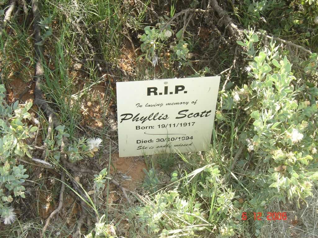 SCOTT Phyllis 1917-1994
