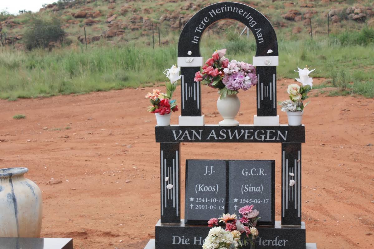 ASWEGEN J.J., van 1941-2003 &amp; G.C.R. 1945-