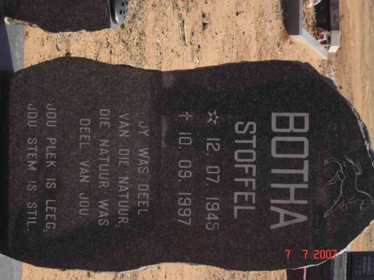 BOTHA Stoffel 1945-1997