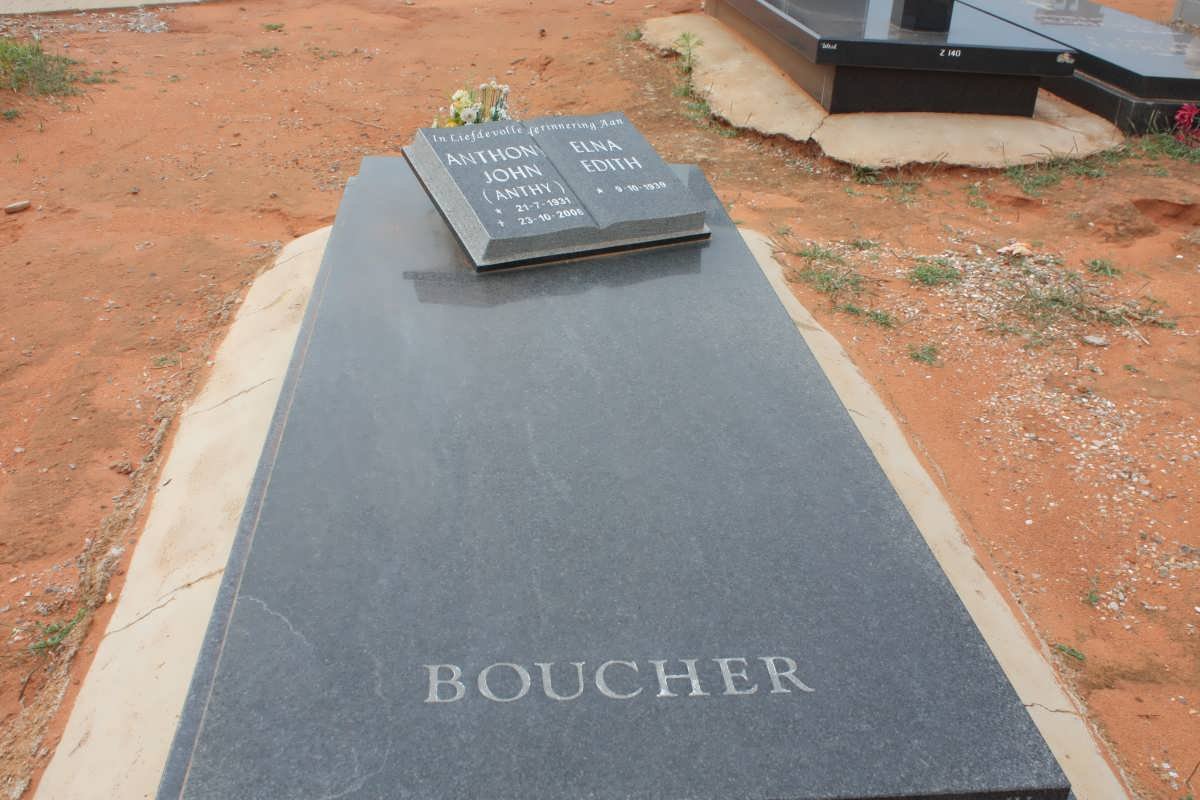 BOUCHER Anthony John 1931-200? &amp; Elna Edith 1939-
