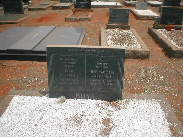 BUYS Isak Stefanus -1963 &amp; Hermina C.I.M. MARAIS 1940-1988