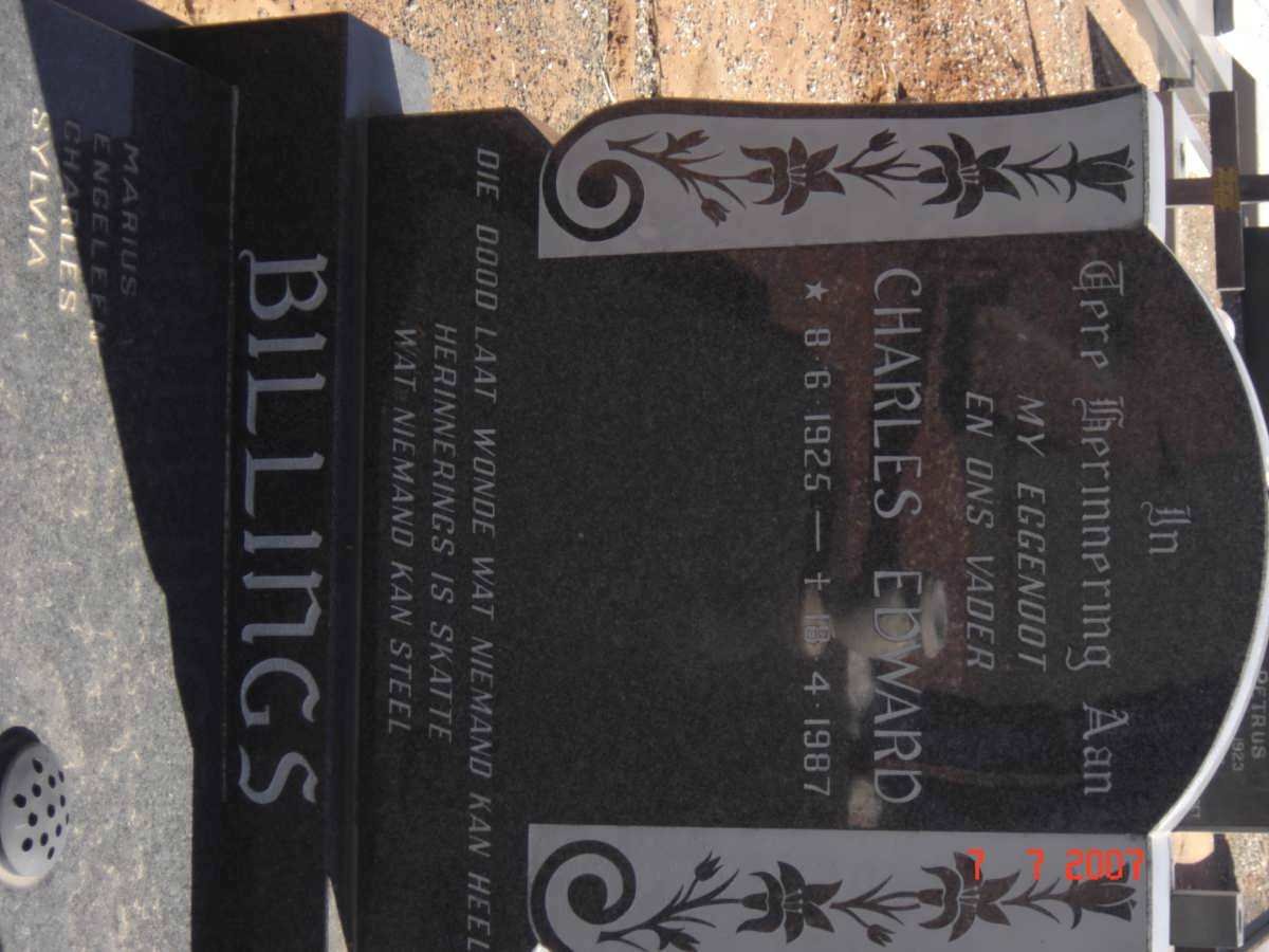 BILLINGS Charles Edward 1925-1987
