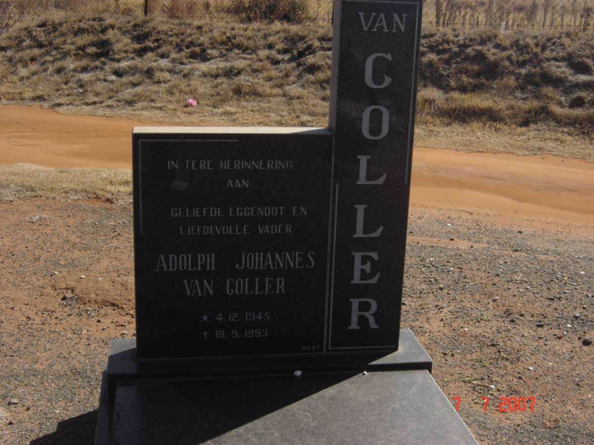 COLLER Adolph Johannes, van 1945-1993