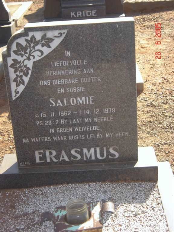 ERASMUS Salomie 1962-1978