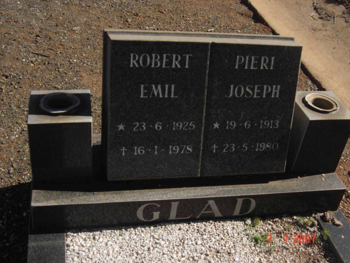 GLAD Robert Emil 1925-1978 :: GLAD Pieri Joseph 1913-1980