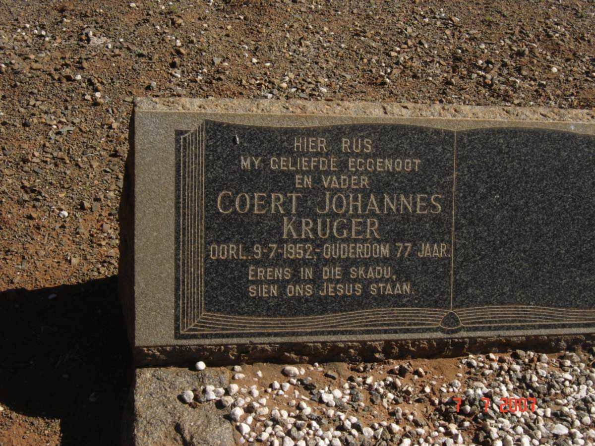 KRUGER Coert Johannes -1952