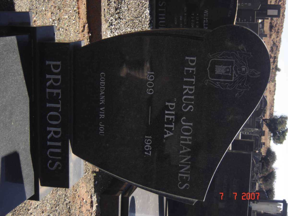 PRETORIUS Petrus Johannes 1909-1967