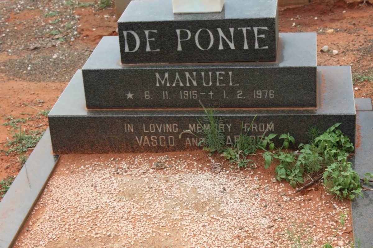 PONTE Manuel, de 1915-1976