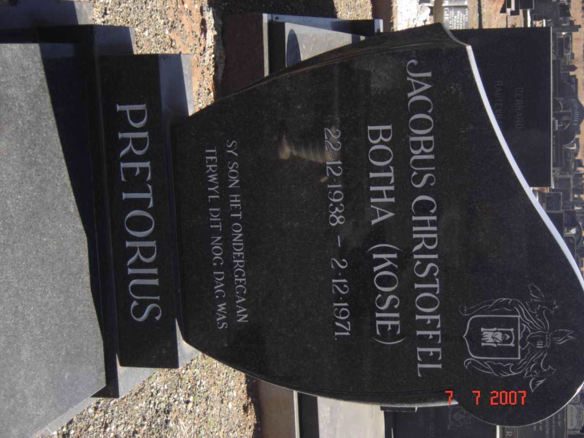 PRETORIUS Jacobus Christoffel Botha 1938-1971