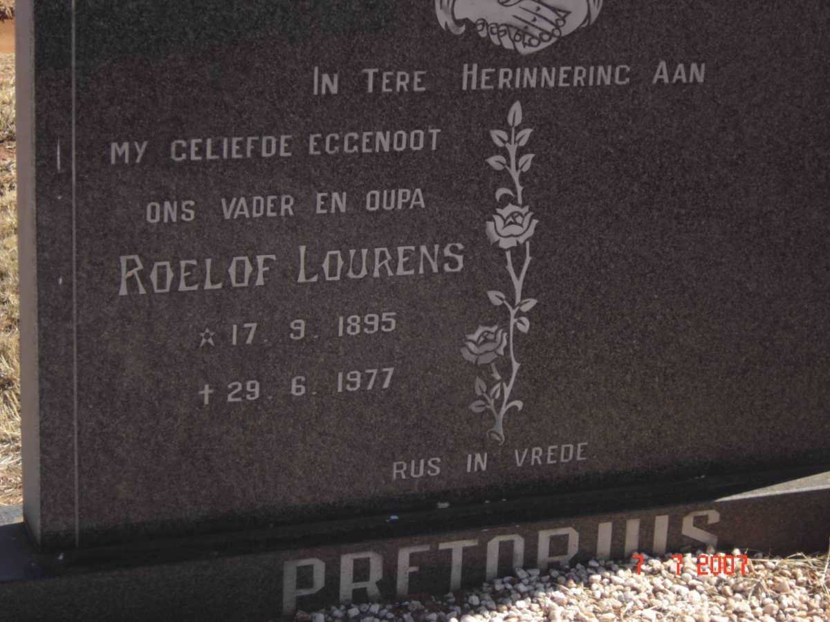 PRETORIUS Roelof Lourens 1895-1977