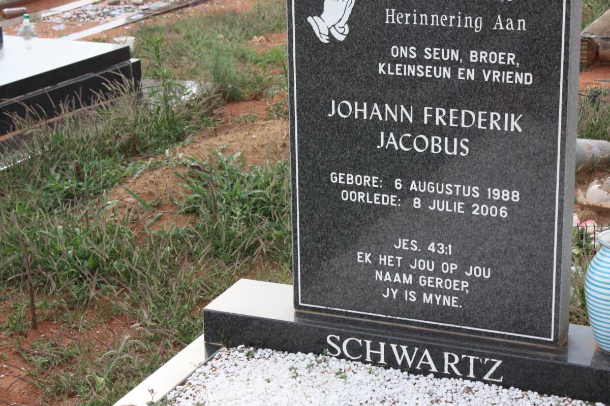 SCHWARTZ Johann Frederik Jacobus 1988-2006