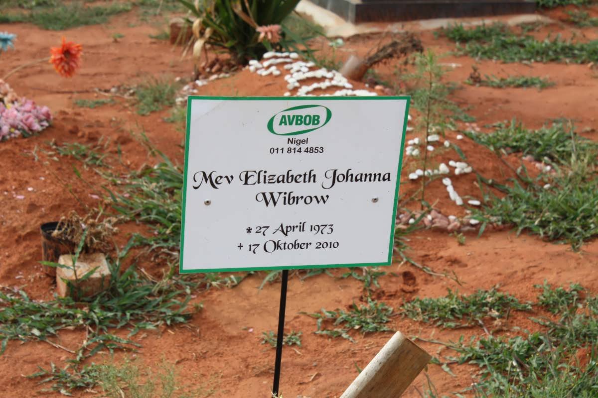 WIBROW Elizabeth Johanna 1973-2010