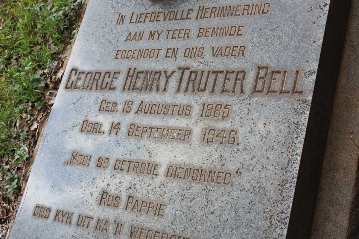 BELL George Henry Truter 1885-1946