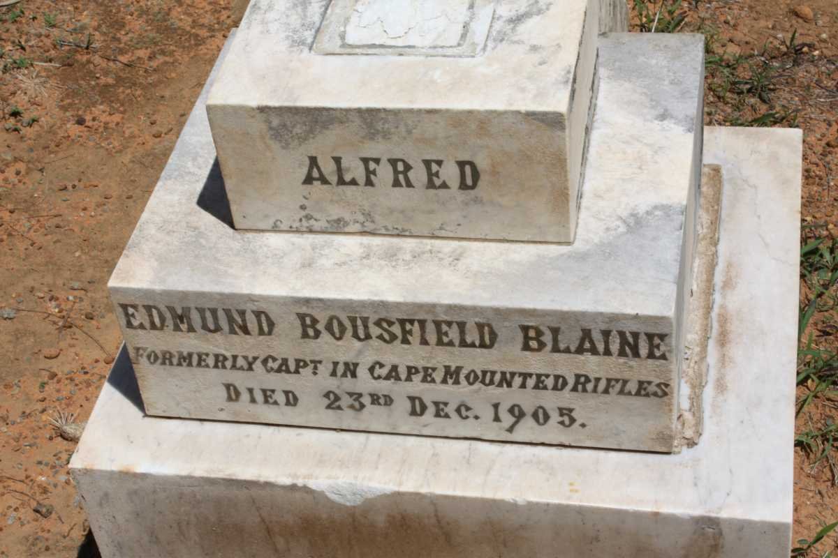 BLAINE Alfred Edmund Bousfield -1905 