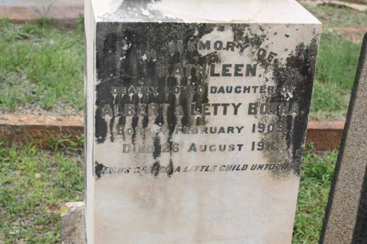 BOTHA Kathleen 1909-1911