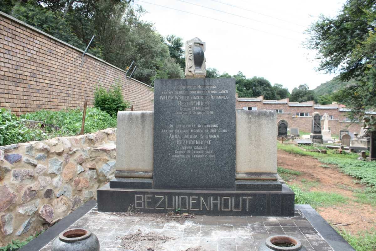 BEZUIDENHOUT Willem Wouter Jacobus Johannes 1889-1946 &amp; Anna Jacoba Susanna CRONJE 1889-1969