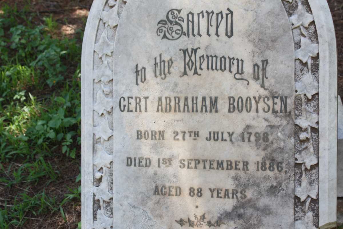 BOOYSEN Gert Abraham 1798-1886