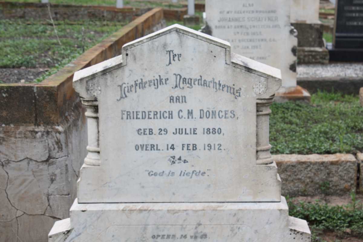 DÖNGES Friedrich C.M. 1880-1912