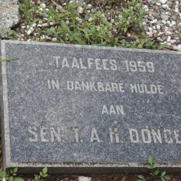 DÖNGES Theodor Amadeus Heinrich 1869-1951 &amp; Sara Salomina VAN HUYSSTEEN 1874-1971
