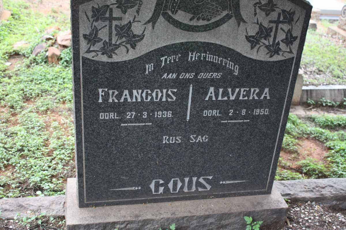 GOUS Francois -1936 &amp; Alvera -1950