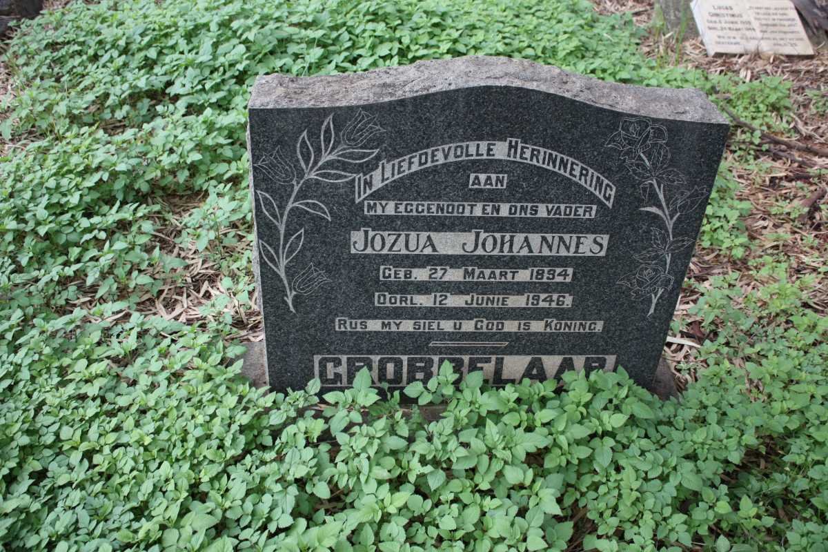 GROBBELAAR Jozua Johannes 1894-1946
