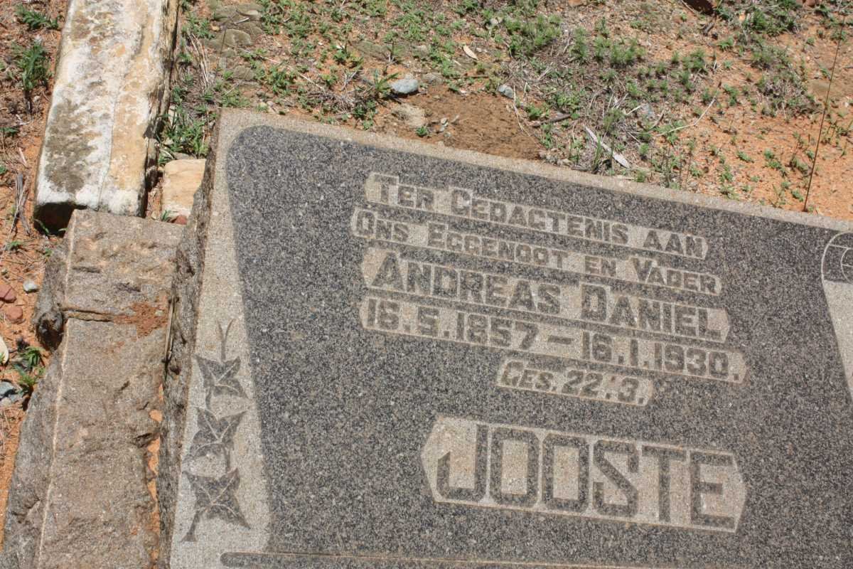 JOOSTE Andreas Daniel 1857-1930
