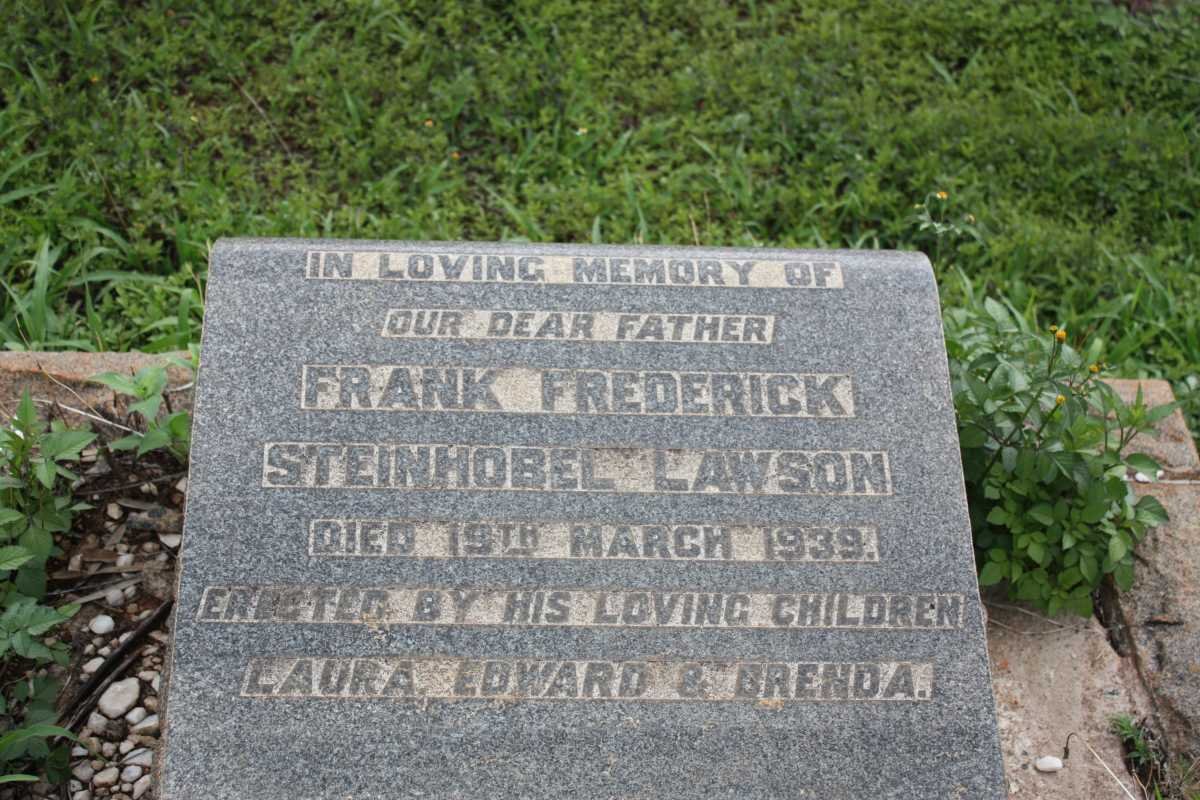 LAWSON Frank Frederick Steinhobel -1939
