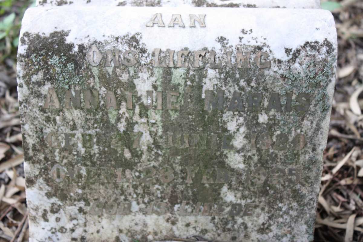 MARAIS Annatjie 1920-1925