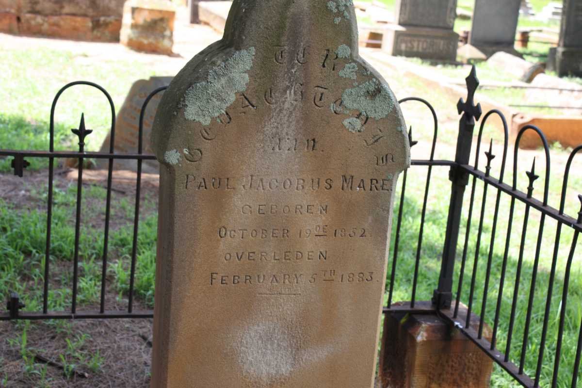 MARE Paul Jacobus 1832-1883