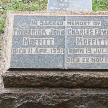 MOFFITT C.P. 1908-1993 :: MOFFITT Charles 1849-1912 &amp; Jane GRAHAME -1933
