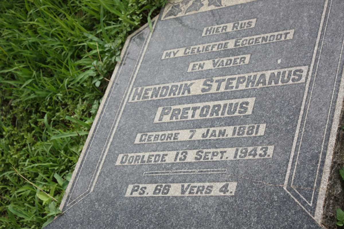 PRETORIUS Hendrik Stephanus 1881-1943